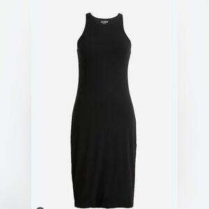 J. Crew Black Form Knit High-Neck Cutaway Dress in Black